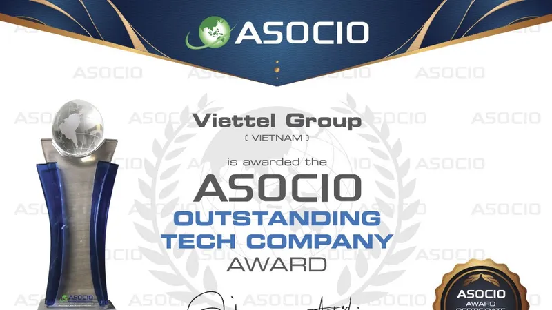 Viettel đoạt giải thưởng lớn ASOCIO 2021 với hệ sinh thái số toàn diện