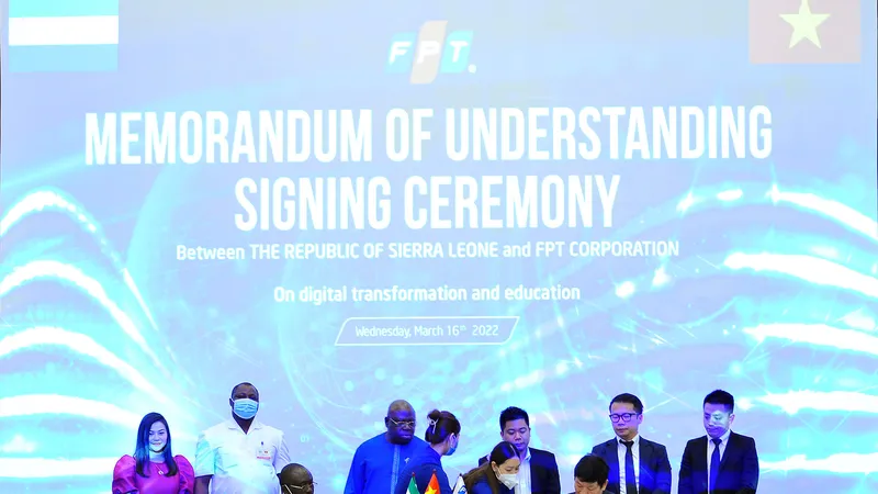 FPT tư vấn chuyển đổi số quốc gia cho Chính phủ Sierra Leone