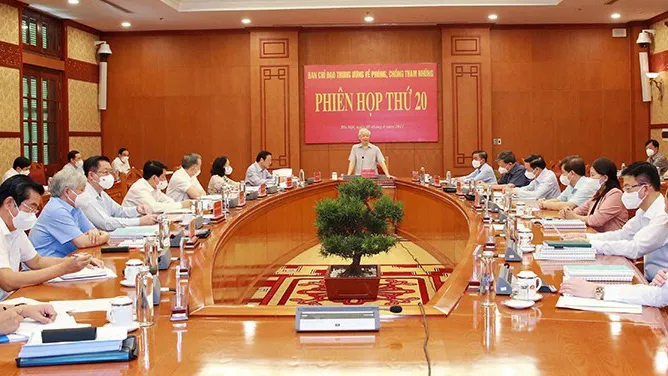 Tiếp tục đẩy mạnh, kiên quyết, kiên trì đấu tranh ngăn chặn, đẩy lùi tham nhũng, tiêu cực 