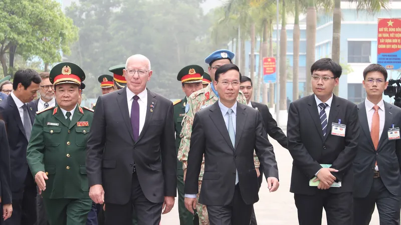 Chủ tịch nước Võ Văn Thưởng và Toàn quyền David Hurley thăm Cục Gìn giữ hòa bình Việt Nam