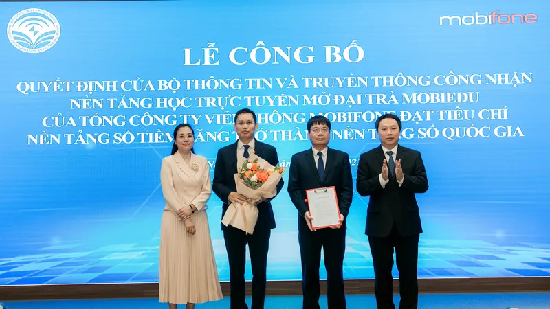 2 sản phẩm của MobiFone được công nhận là nền tảng số quốc gia tiềm năng
