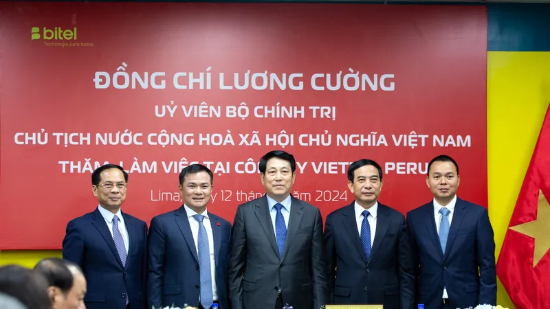 Chủ tịch nước Lương Cường đánh giá cao thành công của Viettel tại Peru