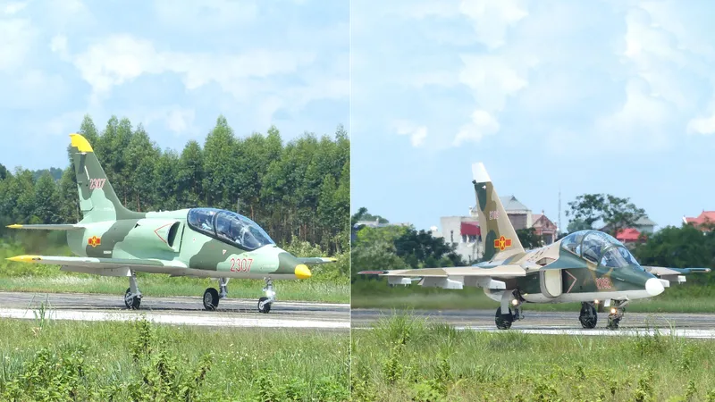 Đội hình Yak-130 và L-39NG lần đầu bay trên Quảng trường Ba Đình