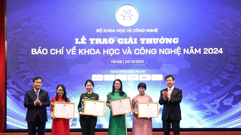 24 tác phẩm, nhóm tác phẩm đoạt Giải thưởng báo chí về khoa học - công nghệ năm 2024