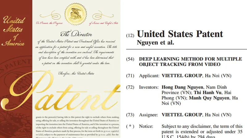 Viettel được Hoa Kỳ cấp bằng sáng chế công nghệ theo vết đa đối tượng sử dụng AI