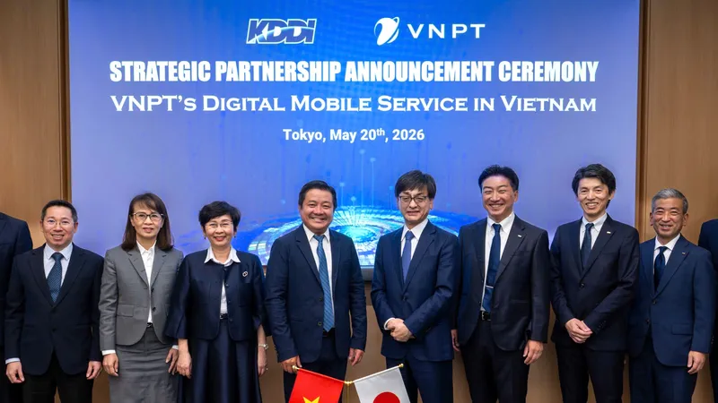VNPT hợp tác với KDDI, ra mắt thương hiệu di động mới tại Việt Nam