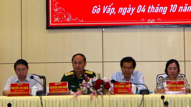 Trung tướng Nguyễn Văn Nam dự và chỉ đạo hội nghị