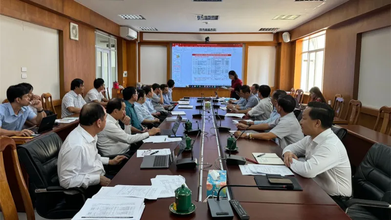 Lãnh đạo UBND TP Thủ Đức và lãnh đạo Sở Y tế TPHCM tại buổi làm việc