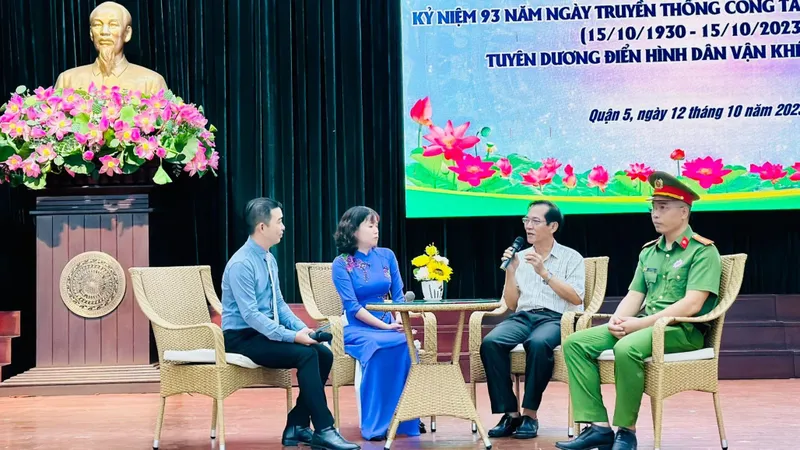 Quận 5 tuyên dương 80 tập thể, cá nhân điển hình “Dân vận khéo” 