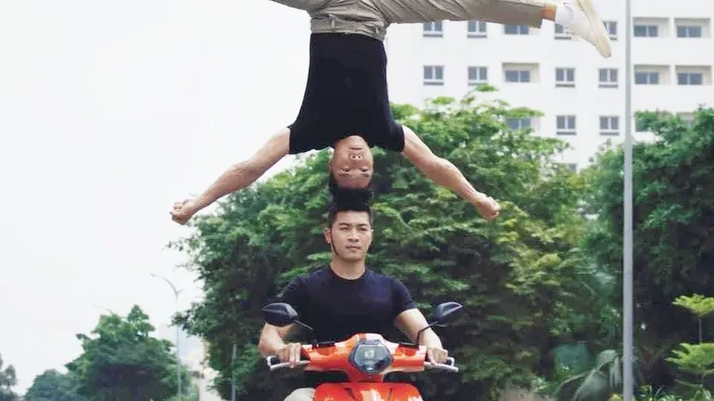 Hình ảnh thực sự của clip đăng tải lên mạng 