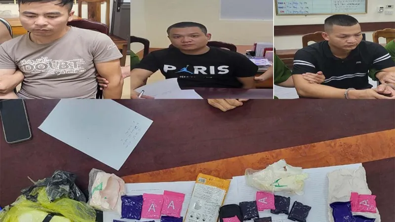 Phá đường dây ma túy, thu giữ 2kg ma túy đá và hàng ngàn viên hồng phiến