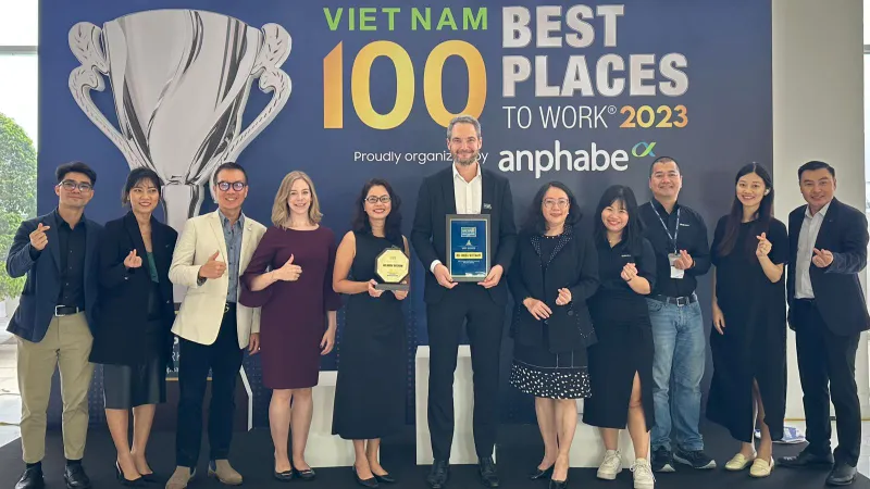 Đại diện của AB InBev Việt Nam tại Hội nghị Nơi làm việc tốt nhất Việt Nam 2023