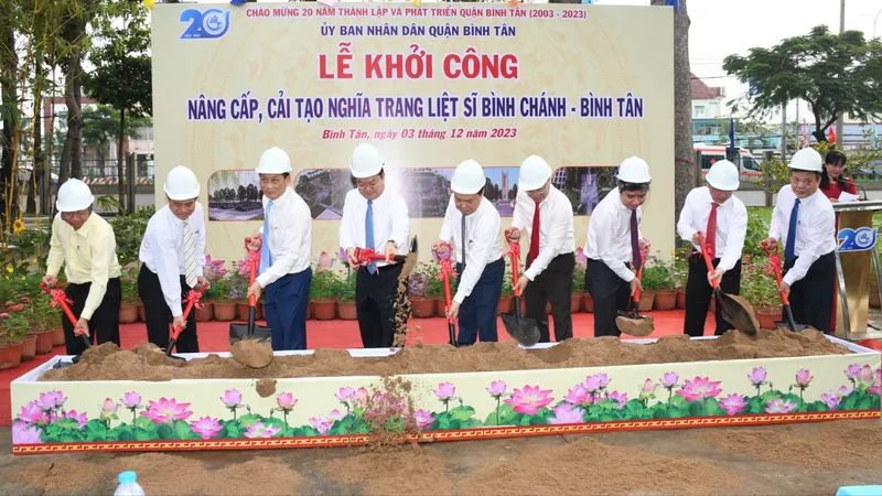 Khởi công nâng cấp, cải tạo Nghĩa trang Liệt sĩ Bình Chánh - Bình Tân