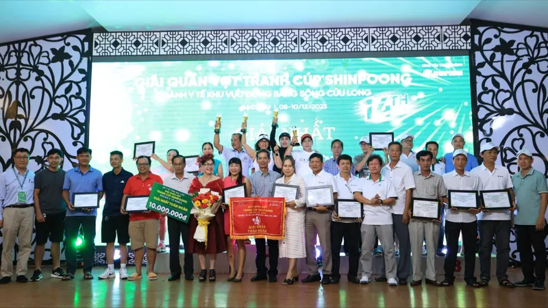 Tranh cúp Shinpoong khu vực ĐBSCL: Sở Y tế Cà Mau nhất toàn đoàn 