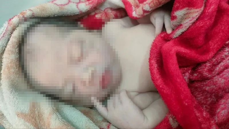 Bé trai sơ sinh bị bỏ rơi bên đường được người dân phát hiện, trình báo chính quyền địa phương