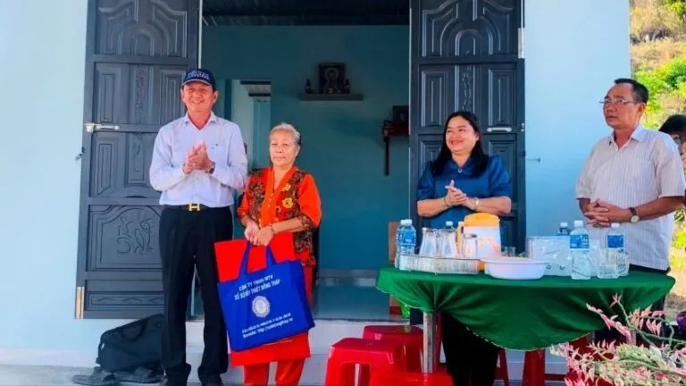 Công ty XSKT Đồng Tháp trao nhà Đại đoàn kết tại tỉnh Bình Thuận