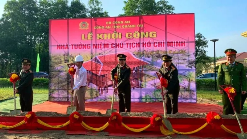Xây dựng Nhà tưởng niệm Chủ tịch Hồ Chí Minh tại khuôn viên Công an tỉnh Quảng Trị 