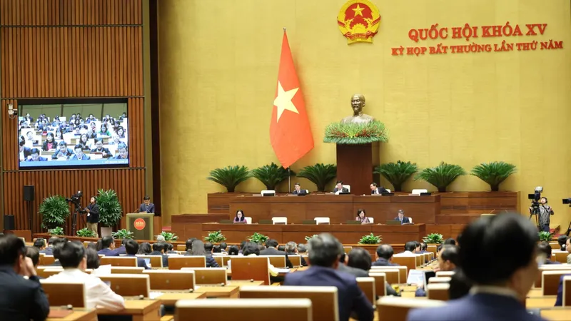 Quốc hội họp ngày 15-1. Ảnh: QUANG PHÚC