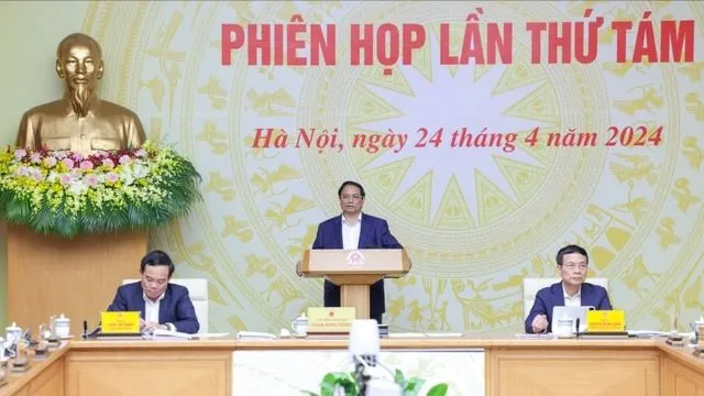 Thủ tướng Phạm Minh Chính, Chủ tịch Ủy ban quốc gia về chuyển đổi số chủ trì phiên họp. Ảnh: VIẾT CHUNG
