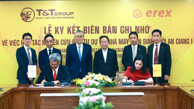 T&T Group và Tập đoàn Erex (Nhật Bản) hợp tác phát triển nhà máy điện sinh khối tại An Giang