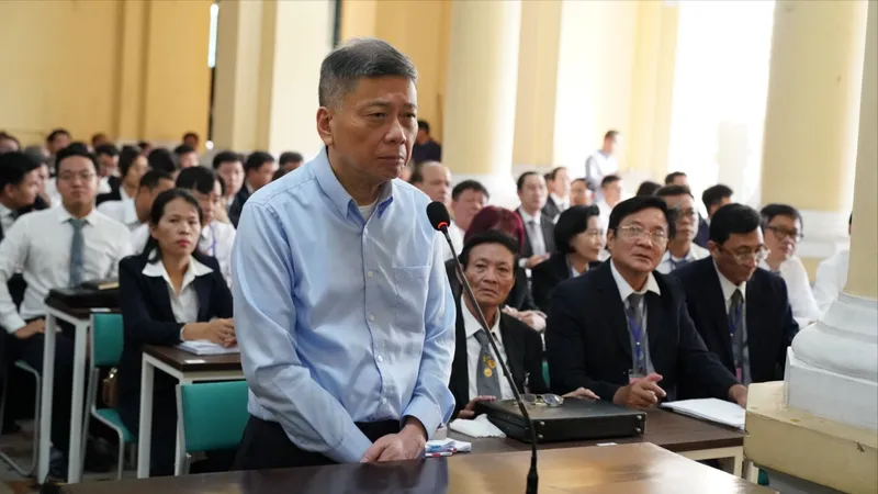 Bị cáo Trương Mỹ Lan tại phiên tòa xét xử giai đoạn 1