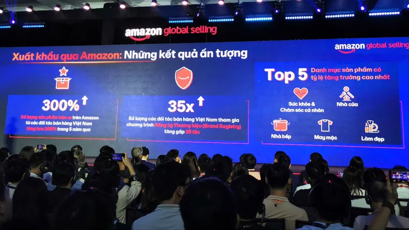 Sản phẩm của doanh nghiệp Việt Nam bán ra trên Amazon tăng hơn 300%