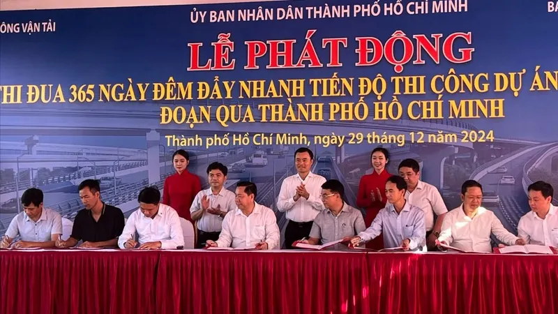 Phát động 365 ngày đêm đẩy nhanh tiến độ thi công dự án đường Vành đai 3 đoạn qua địa bàn TPHCM