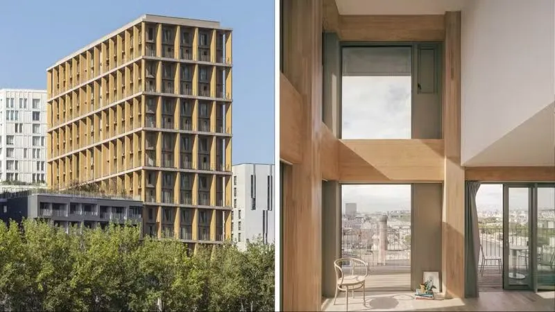 Tòa nhà gỗ ở vành đai Paris