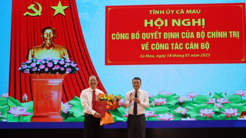 Đồng chí Nguyễn Hồ Hải giữ chức Bí thư Tỉnh ủy Cà Mau