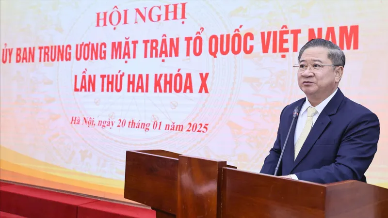 Đồng chí Trần Việt Trường, tân Phó Chủ tịch Ủy ban Trung ương MTTQ Việt Nam. Ảnh: VIẾT CHUNG