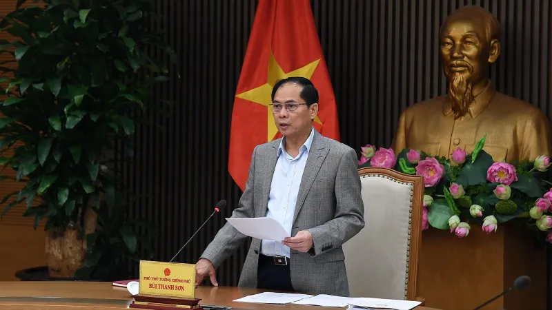 Phó Thủ tướng Bùi Thanh Sơn chủ trì họp Tổ công tác về hợp tác kinh tế, thương mại với Hoa Kỳ