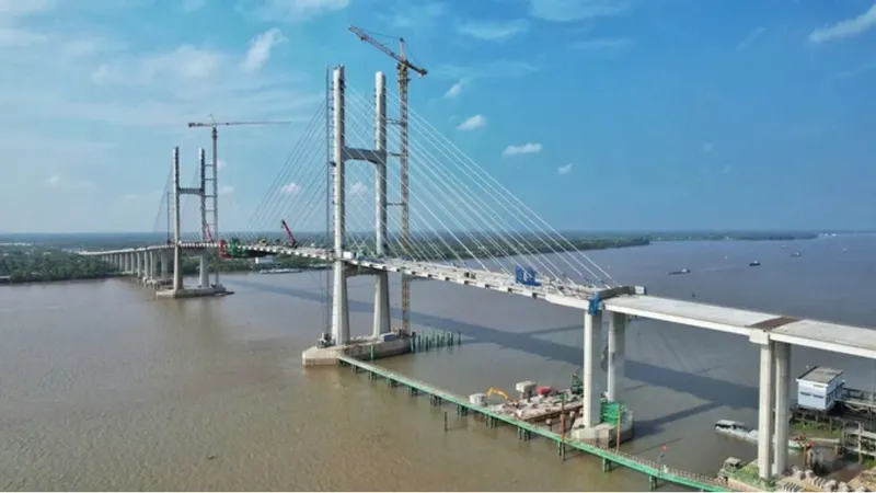 Thông xe toàn bộ cầu Rạch Miễu 2 trước ngày 2-9