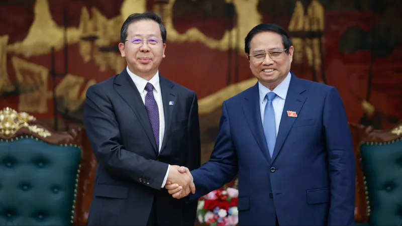 Thủ tướng Phạm Minh Chính tiếp ông Bành Cương Bình, Chủ tịch Hội đồng quản trị Tập đoàn Hoa Điện Trung Quốc