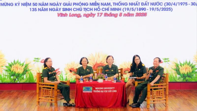 Trường Đại học Cửu Long giao lưu với cựu chiến binh biệt động Sài Gòn - Gia Định