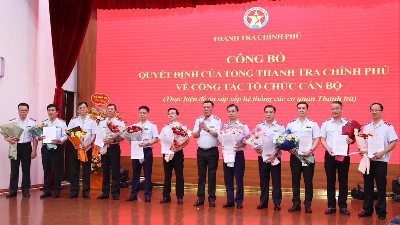 Điều động, tiếp nhận, bổ nhiệm nhiều lãnh đạo tại Thanh tra Chính phủ