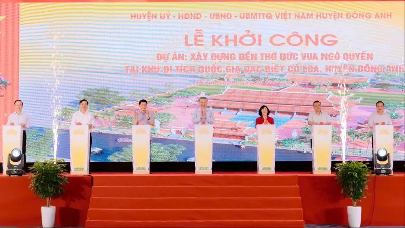 Tổng Bí thư Tô Lâm dự Lễ khởi công xây Đền thờ đức Vua Ngô Quyền