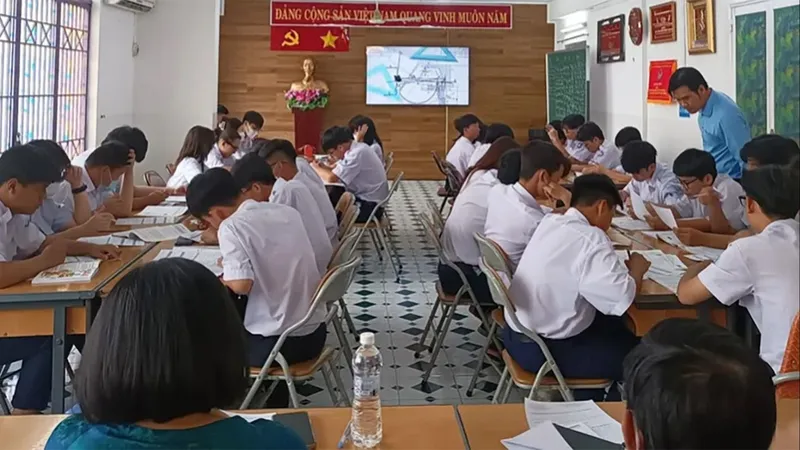 Học sinh Trường THPT Năng khiếu TDTT học theo chương trình của Bộ GD-ĐT