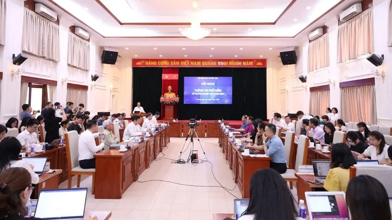 Bộ GD-ĐT tổ chức Hội nghị công bố phổ điểm các môn thi tốt nghiệp THPT 2025