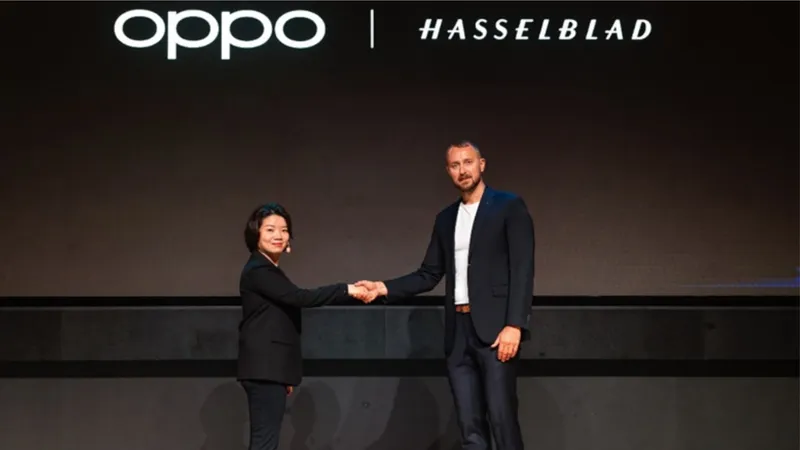 Bà Olivella Liu, Giám đốc Thương hiệu Toàn cầu của OPPO cùng ông Bronius Rudnickas, Giám đốc Tiếp thị Toàn cầu của Hasselblad.