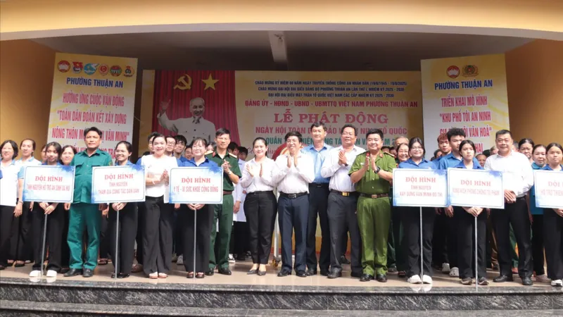 Phường Thuận An phát động “Toàn dân bảo vệ an ninh Tổ quốc”