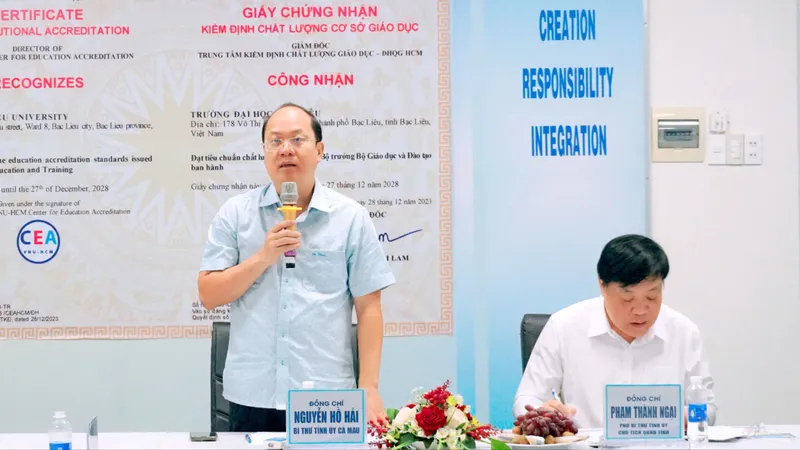 Trường ĐH Bạc Liêu cần xây dựng thương hiệu, thu hút tuyển sinh