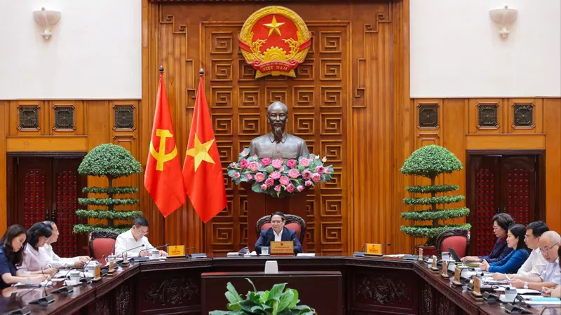 Thủ tướng Phạm Minh Chính chủ trì cuộc họp nhằm tiếp tục cụ thể hóa một bước Nghị quyết phiên họp Chính phủ thường kỳ tháng 8
