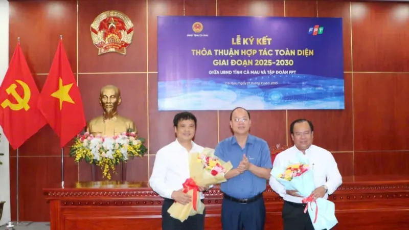 Cà Mau và Tập đoàn FPT hợp tác phát triển nhân lực chất lượng cao