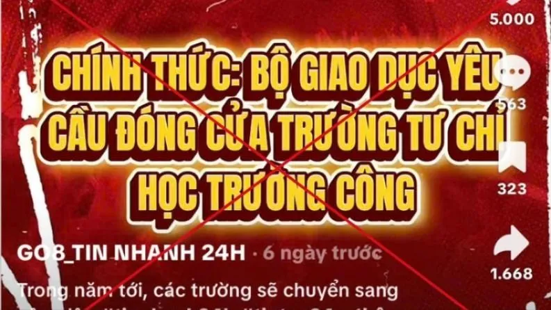 Bộ GD-ĐT bác tin đồn giải thể cơ sở giáo dục ngoài công lập