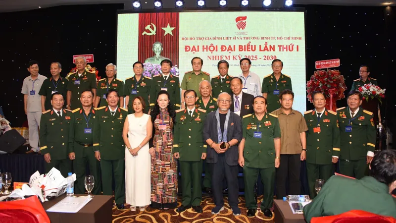 Ban Chấp hành Hội HTGĐLS-TB TPHCM, nhiệm kỳ 2025-2030 ra mắt Đại hội
