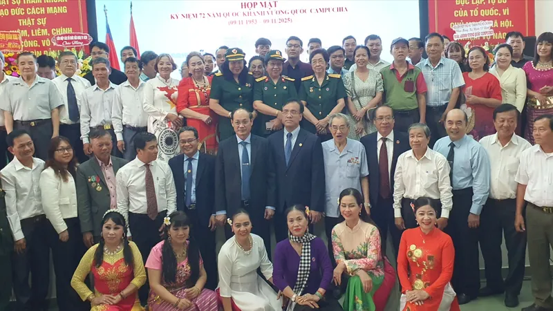 Họp mặt kỷ niệm 72 năm Quốc khánh Vương quốc Campuchia 