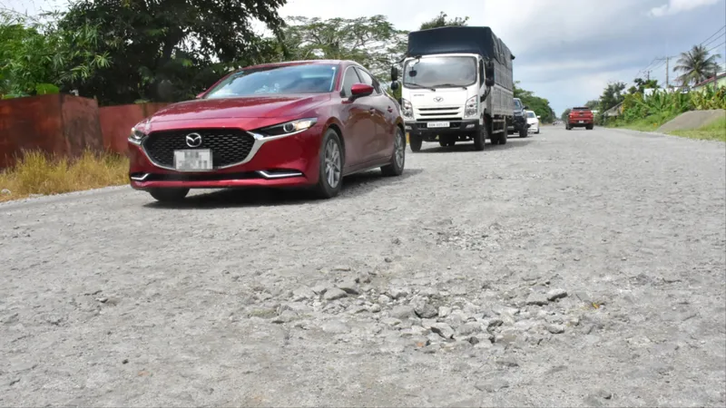 An Giang: Hơn 10km Quốc lộ 61 hư hỏng nặng