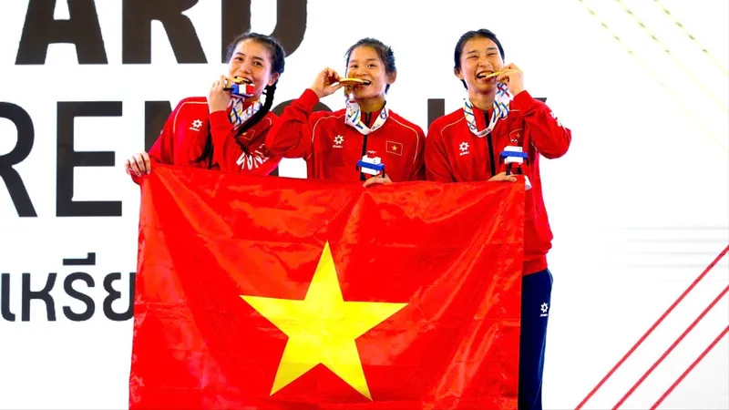 Ba chị em ruột tạo nên kỳ tích ở SEA Games