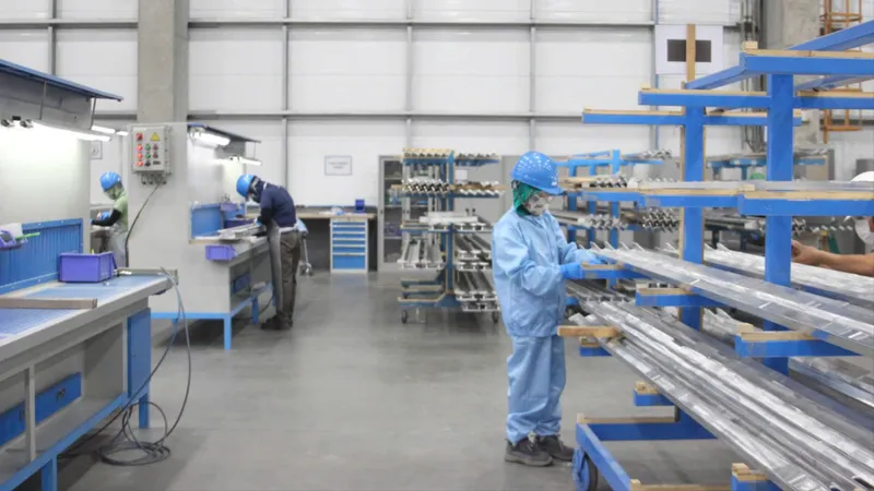 Hoạt động sản xuất tại Nhà máy sản xuất linh kiện hàng không vũ trụ Sunshine do Tập đoàn Universal Alloy Corporation Vietnam làm chủ đầu tư