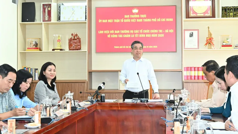 Phó Bí thư Thành ủy TPHCM Nguyễn Phước Lộc: Các hoạt động chăm lo tết phải thực chất, bao phủ, sát thực tiễn